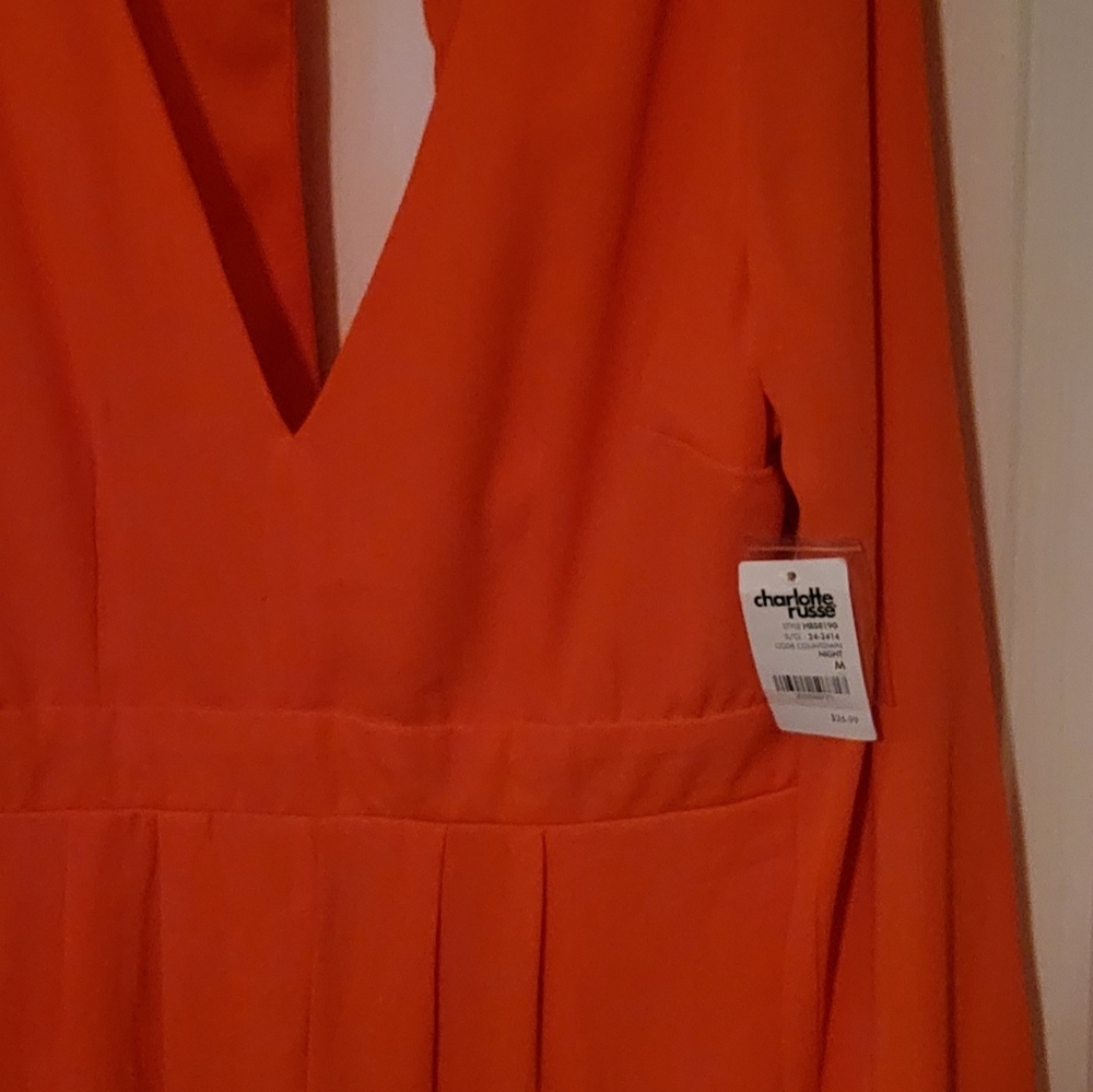 NEON ORANGE CHARLOTTE RUSSE TOP